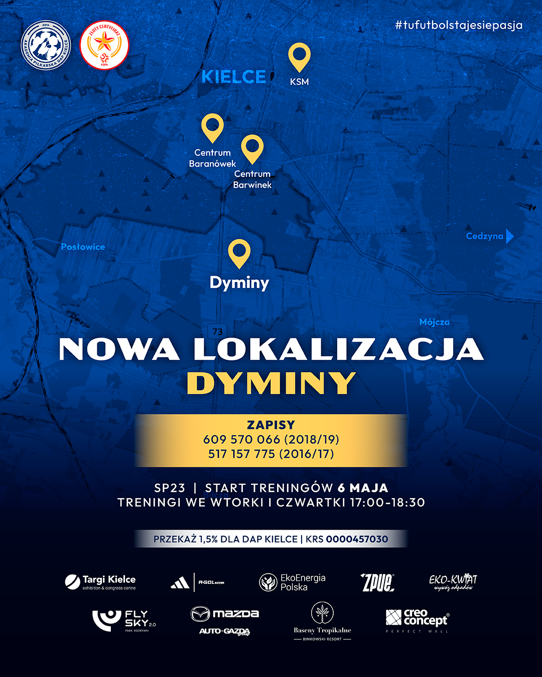 NOWA LOKALIZACJA - DYMINY START JUŻ 6 MAJA!